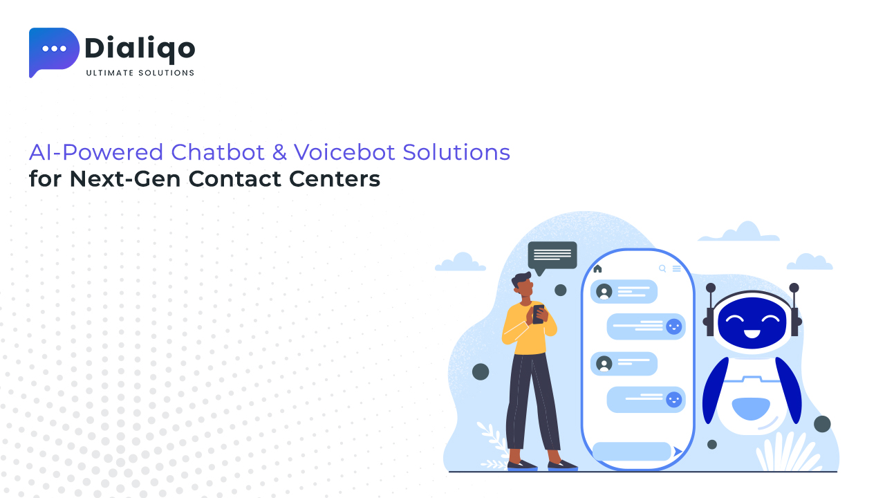 AI chatbot + voicebot contact center